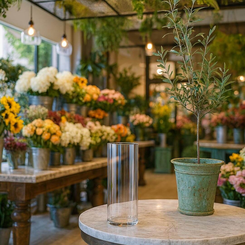 Cylinder Glass Vase - GS-1000