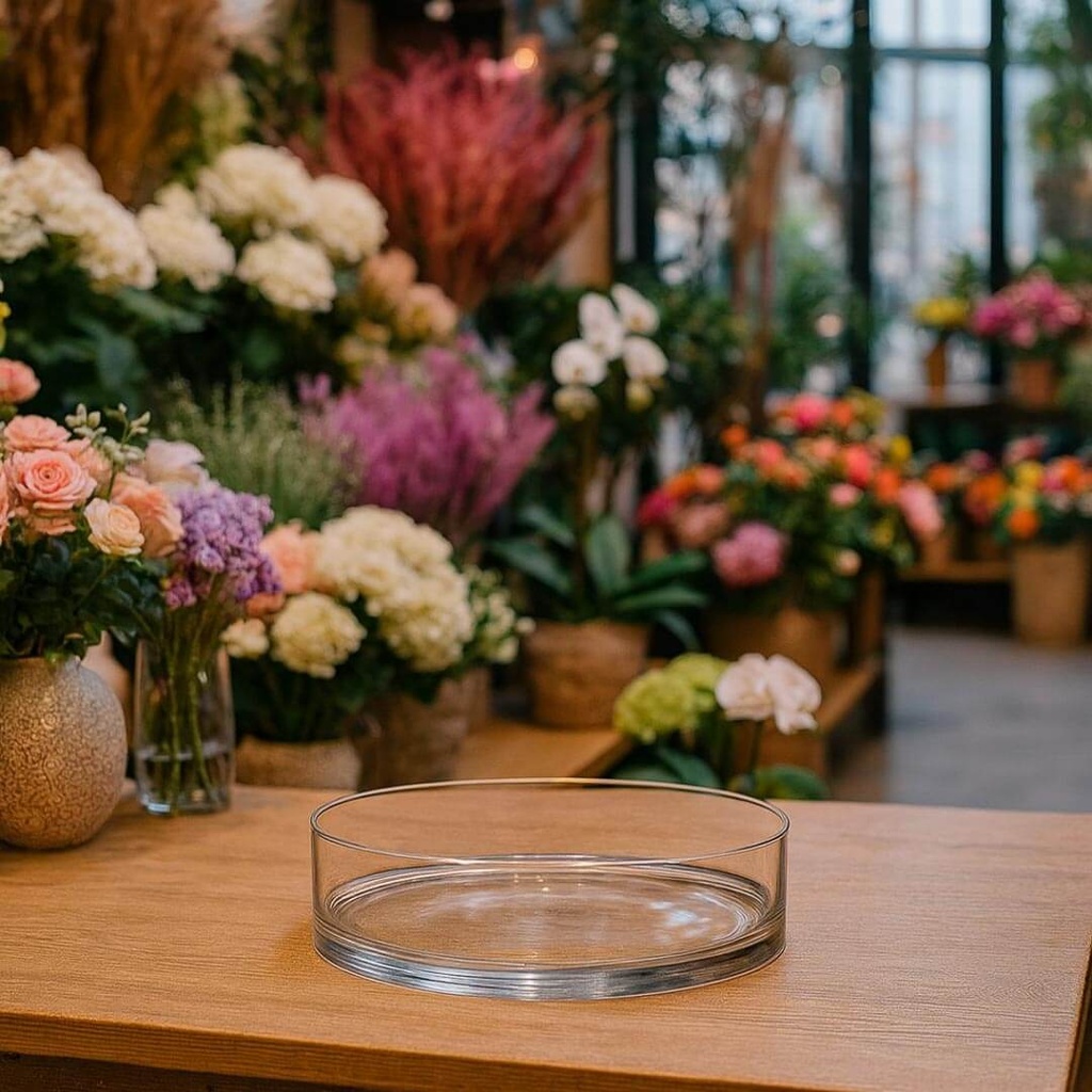 Flat Cylinder Vase - GS-1064