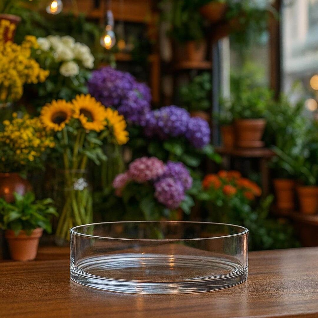 Flat Cylinder Vase GS-508