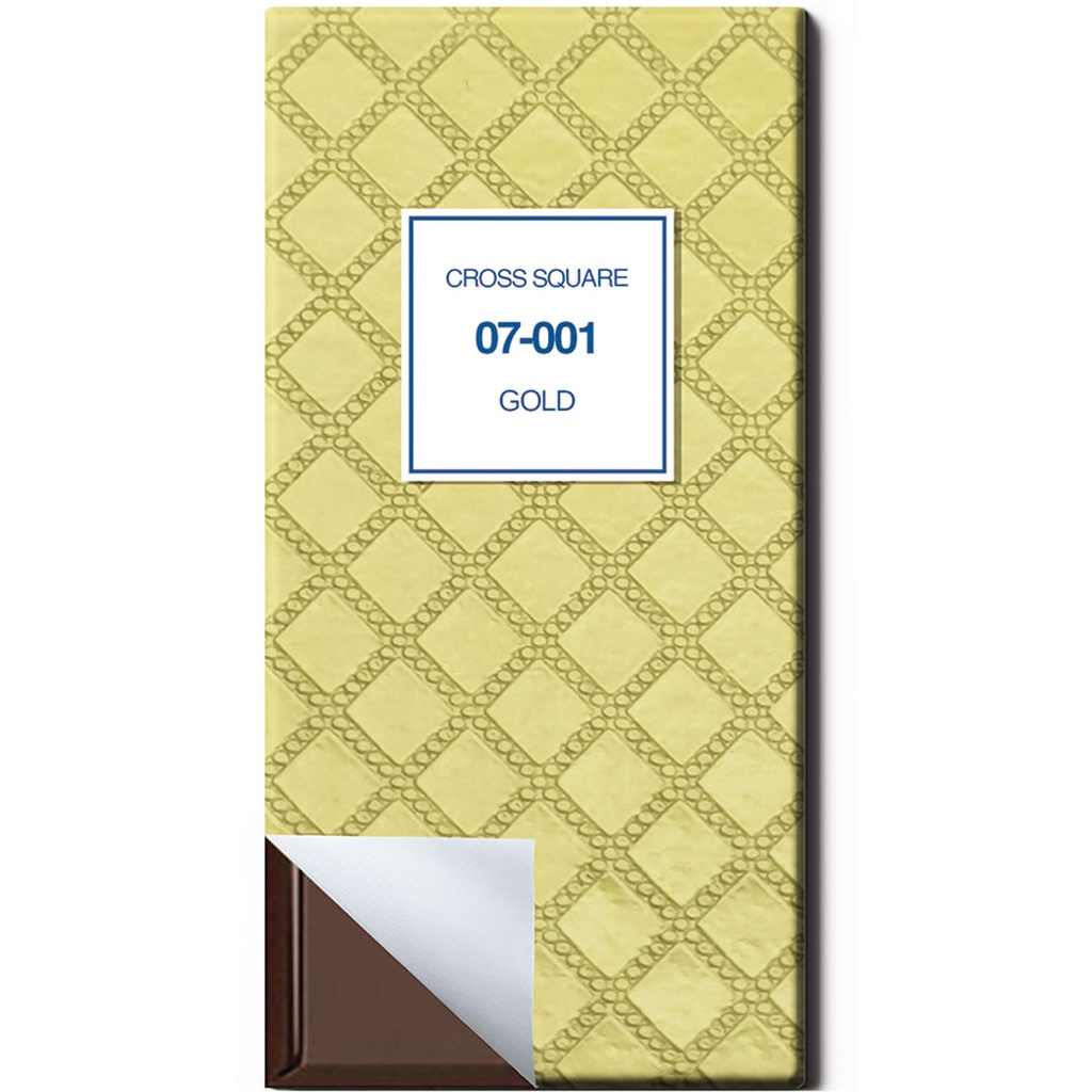 Chocolate Paper - Laminated - CROSS SQUARE