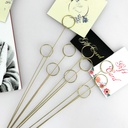 Metal Card Holder - Circle Shape