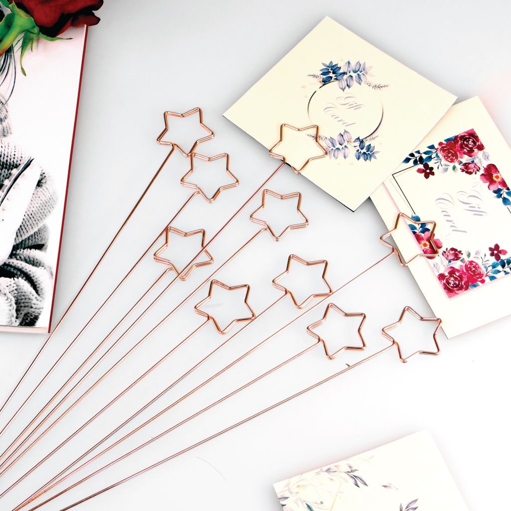 Metal Card Holder - Star Shape