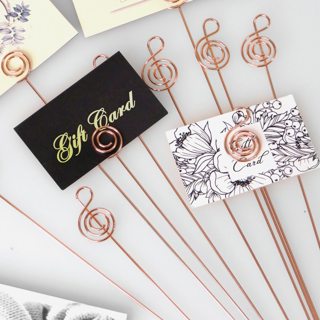 Metal Card Holder - Nota Shape